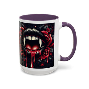 Gothic Vampire Rose Coffee Mug | Perfect for Halloween, Unique Gift, Dark Aesthetic, Gothic Decor, Horror Collectible