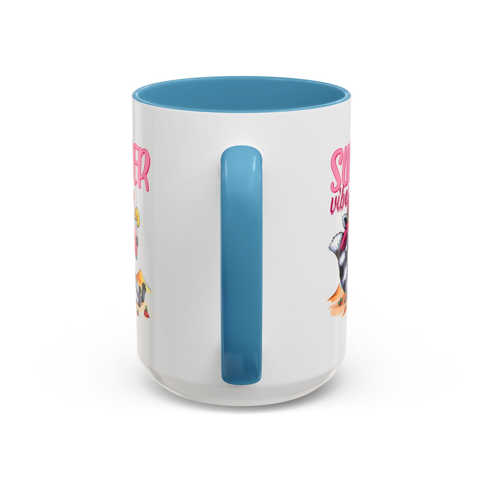 Summer Vibes Accent Coffee Mug - Fun & Colorful Design for Relaxing Moments