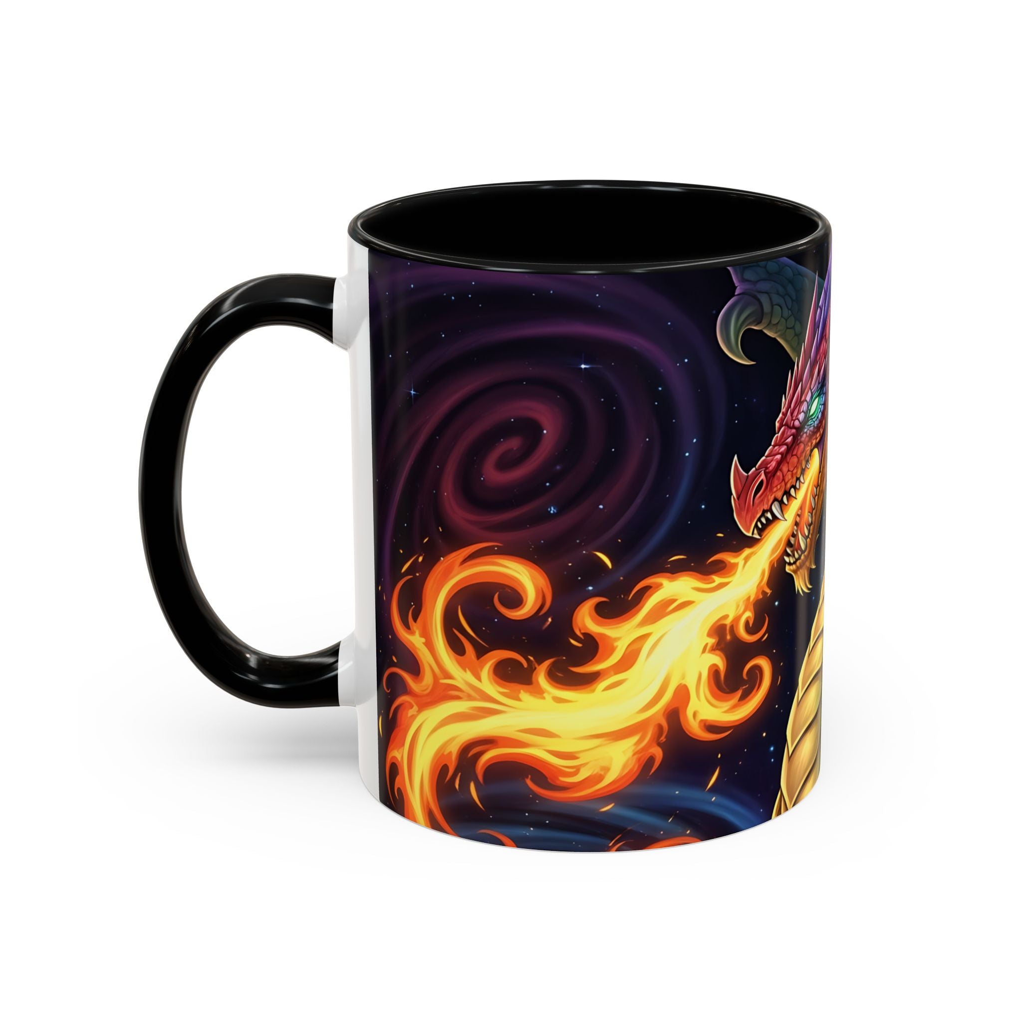 green  Dragon Accent Coffee Mug - 11 & 15oz Fantasy Drinkware