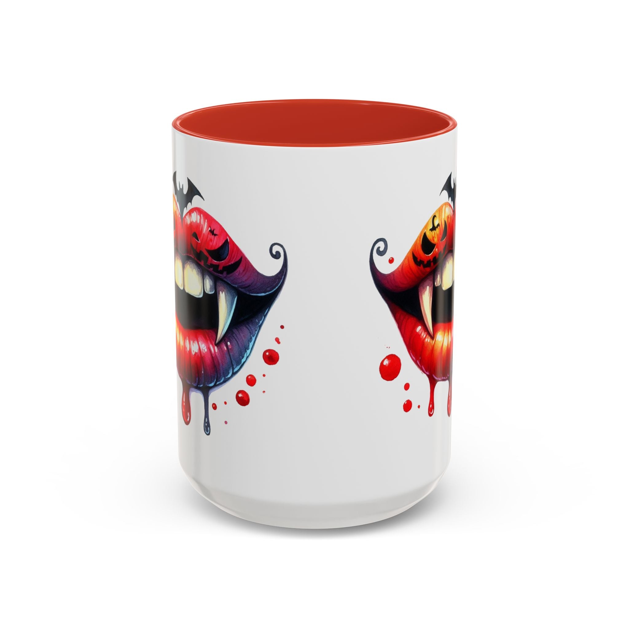 Halloween Vampire Coffee Mug, Spooky Drinkware, Goth Kitchen Decor, Pumpkin Mug, Horror Lover Gift
