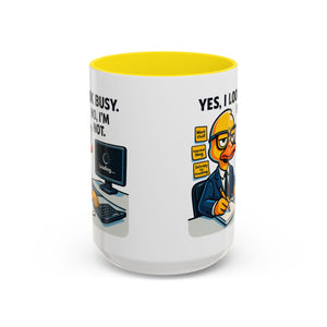 Funny Office Mug, Quirky Coffee Cup, Duck Humor Mug, Gift for Coworkers, Cute Desk Mug