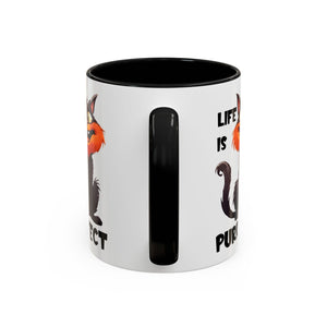 Purrfect Cat Accent Coffee Mug, Cat Lover Gift, Funny Drinkware, Cute Kitchen Accessory, Pet Owner Mug, Unique Gift Idea