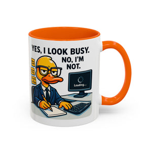Funny Office Mug, Quirky Coffee Cup, Duck Humor Mug, Gift for Coworkers, Cute Desk Mug