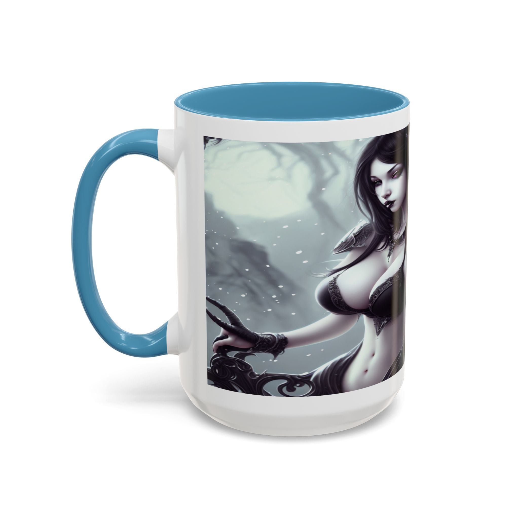 sexy busty woman Gothic Fantasy Coffee Mug – 11oz & 15oz Sculpted Design horror art