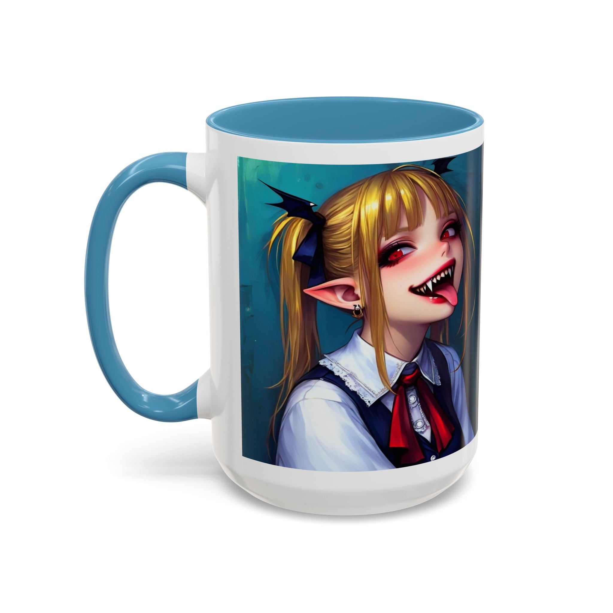 goth vampire girl Gothic Anime Coffee Mug with Edgy Design horror art