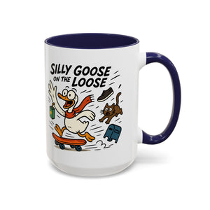 Silly Goose Coffee Mug - Fun Gift for Animal Lovers, Quirky Desk Decor, Inspirational Drinkware, Home & Office Tea Cups