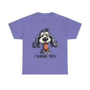 Cute Dog Lover Tee | I WOOF You T-Shirt, Pet Lover Gift, Dog Mom Shirt, Casual Wear, Anniversary Gift
