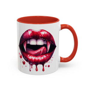 Gothic Vampire Teeth Coffee Mug – Perfect for Halloween, Spooky Occasions, Gift for Horror Lovers, Unique Accent Cup