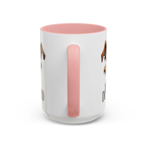 Dog Dad Accent Coffee Mug - Fun Gift for Dog Lovers, Pet Fathers, Father's Day, Birthday, Coffee Lovers
