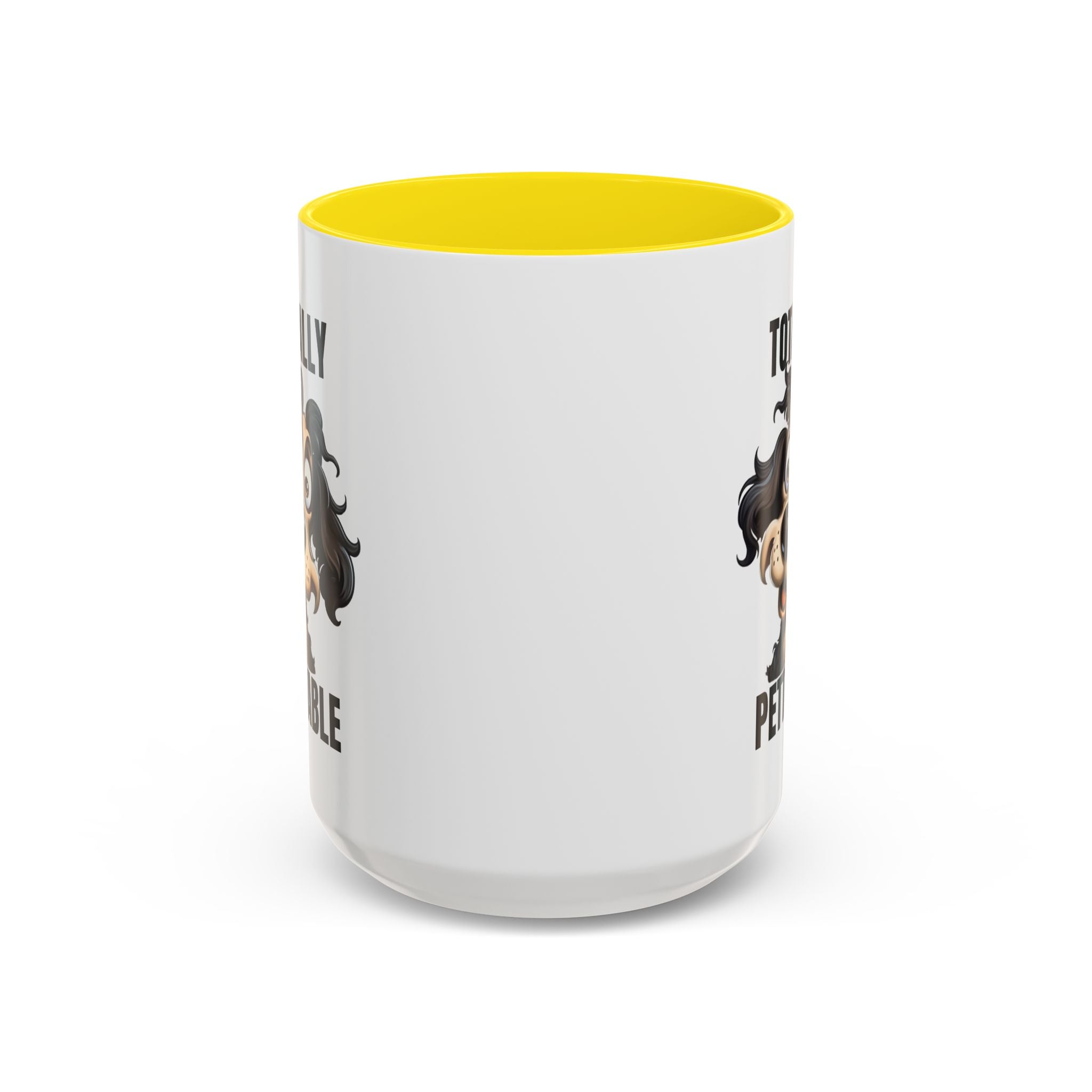 Totally Pettable Coffee Mug, Dog Lover Gift, Animal Print Mug, Funny Pet Mug, Customizable Coffee Cup, Gift for Pet Owners