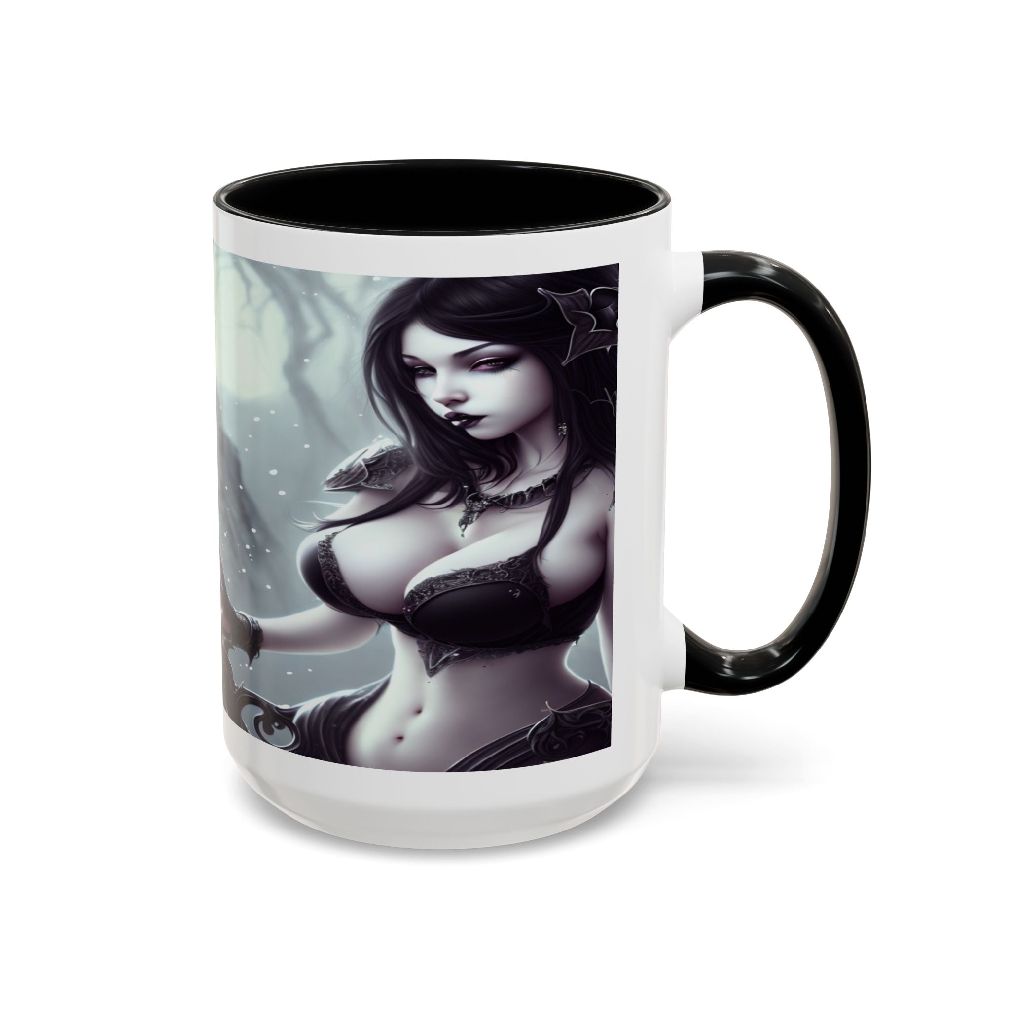 sexy busty woman Gothic Fantasy Coffee Mug – 11oz & 15oz Sculpted Design horror art