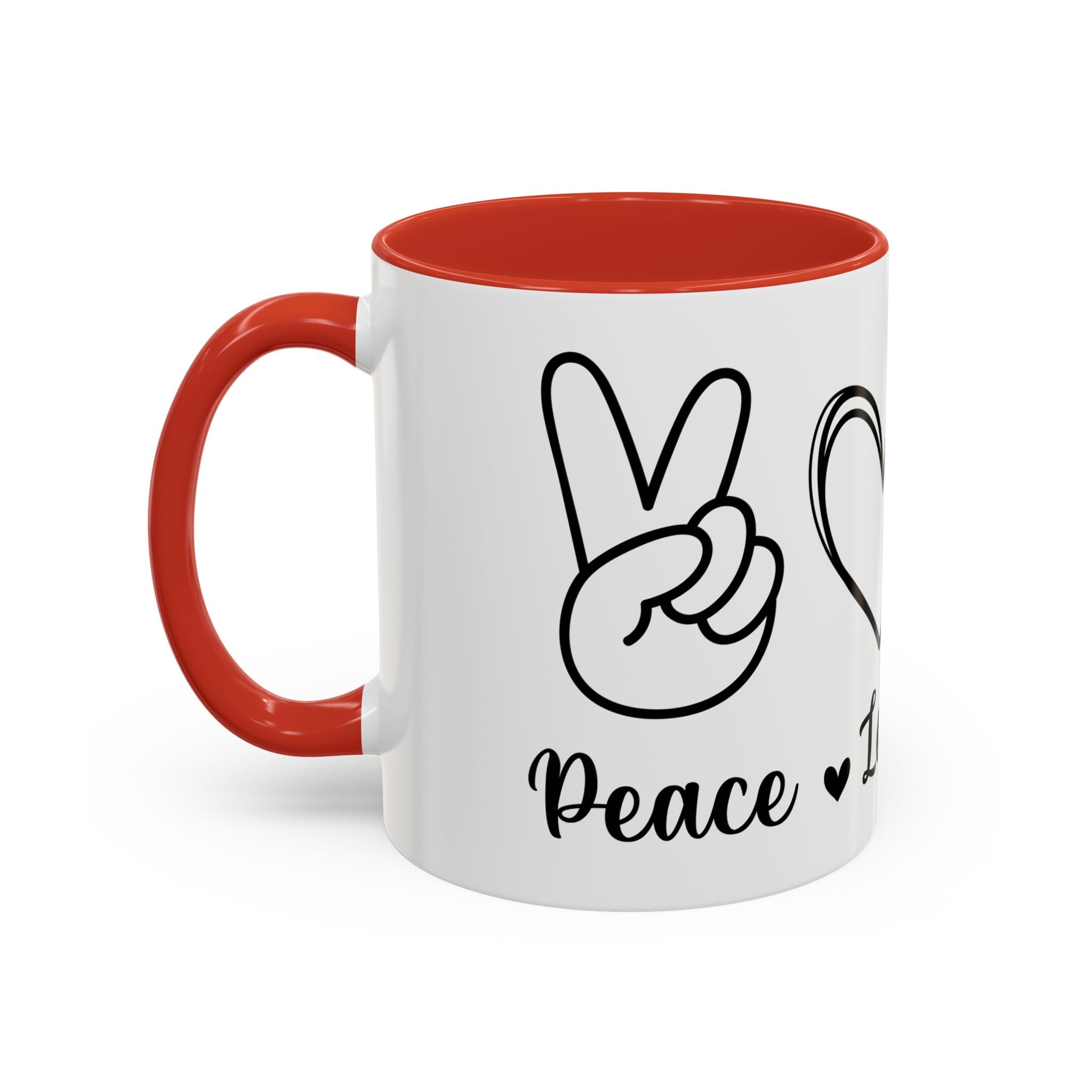peace love coffee Accent Coffee Mug (11, 15oz)