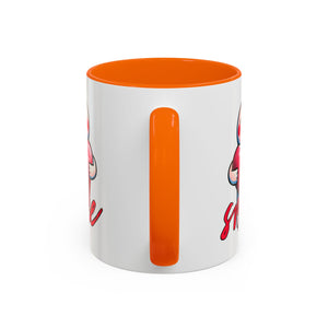 Smiling Heart Accent Coffee Mug - 11oz & 15oz | Cute Gift for Friends & Family
