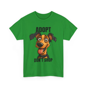 Funny Dog Adoption Tee, Unisex Tee, Pet Lover Gift, Animal Rescue Shirt, Dog Lover Apparel, Adopt Don't Shop Tee