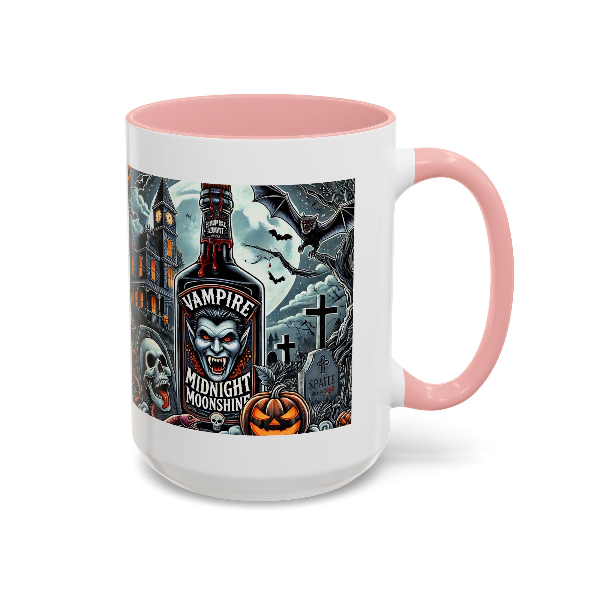 Gothic vampire Halloween Coffee Mug, Spooky Decor, Skull Design, Gift for Horror Lovers,  Party Essential, Unique Drinkware