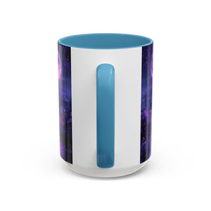 anime Dreamy Moonlit Swing Accent Coffee Mug, Artistic Mug, Celestial Coffee Cup, Fantasy Beverage Holder, Gift for Dreamers
