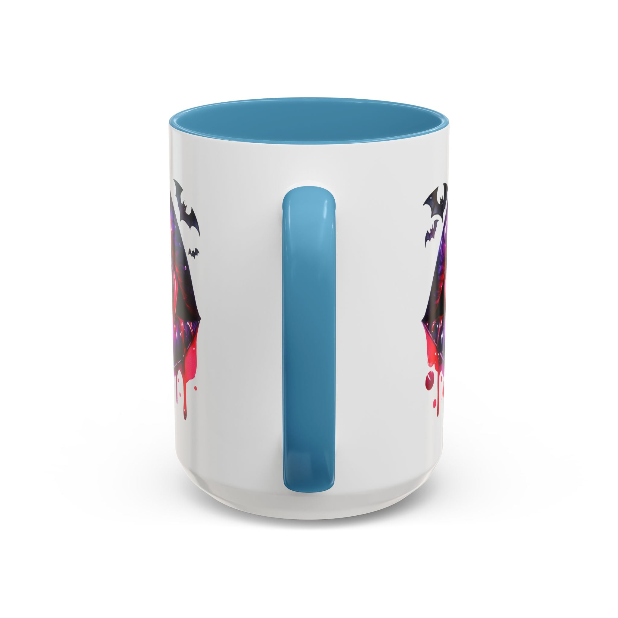 Gothic Vampire Coffee Mug, Halloween Mug, Dark Aesthetic, bats, Spooky Home Decor, Unique Coffee Cup
