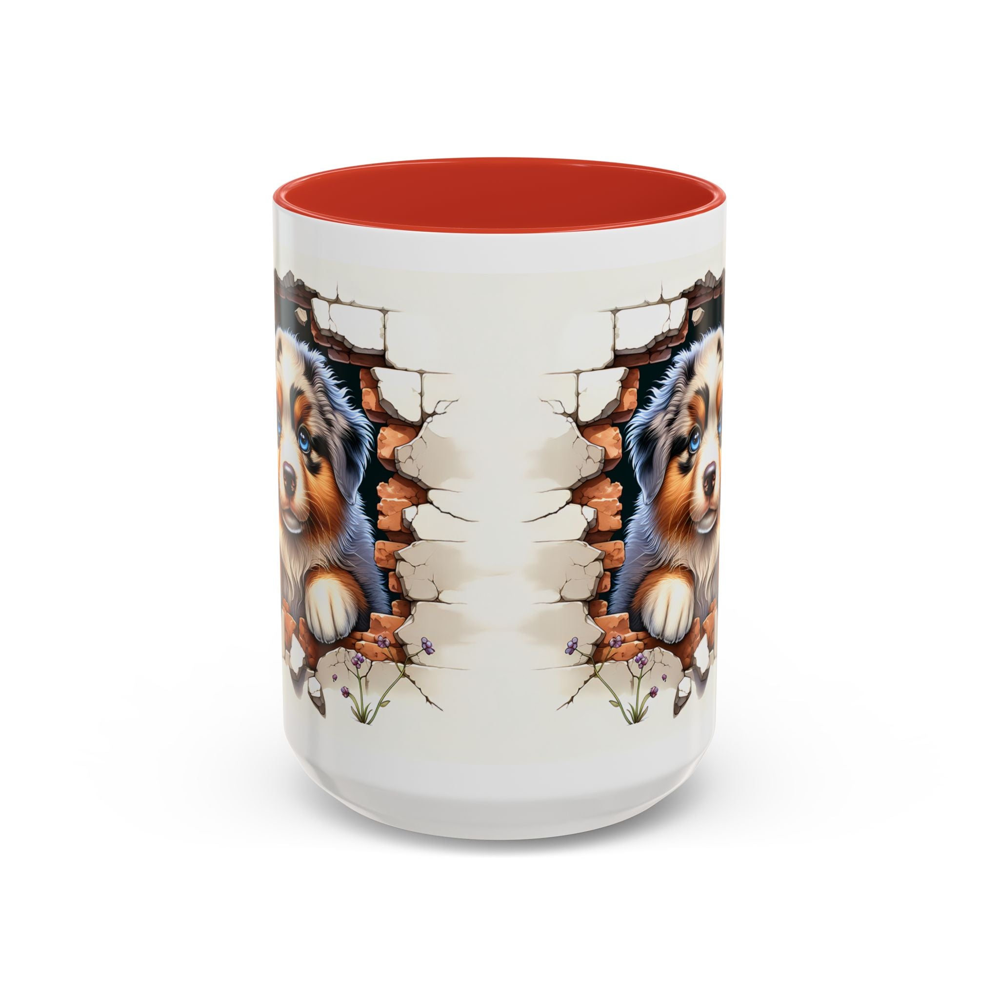 Cute Puppy Accent Coffee Mug - Perfect Gift for Dog Lovers, Unique Pet Lover Mug, Mother’s Day, Birthday, Home Decor