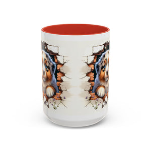 Cute Puppy Accent Coffee Mug - Perfect Gift for Dog Lovers, Unique Pet Lover Mug, Mother’s Day, Birthday, Home Decor