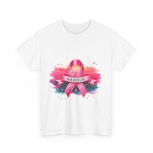 Breast Cancer Awareness Tee, Warrior T-shirt for Women, Inspirational Gift, Supportive Apparel, Pink Ribbon Shirt, Unisex Cotton Top
