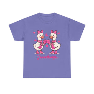 Cancer awareness Goosebumps Unisex Cotton Tee for Animal Lovers, Gift for Friends, Casual Wear,