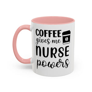 Nurse Coffee Mug, Funny Gift for Nurses, Coffee Lover's Mug, Black Accent Tea Cup, Motivational Nurse Gift