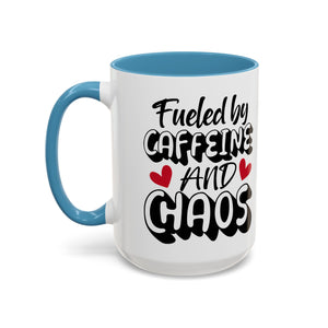 Caffeine Chaos Mug - Perfect for Coffee Lovers, Funny Gift for Friends, Home Office Essential, Birthday, Coffee Break