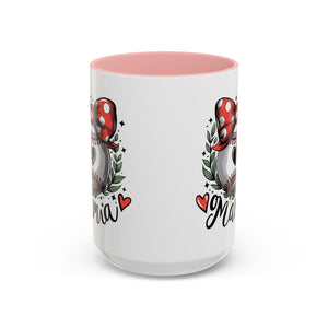 Mama's Accent Coffee Mug | Baseball & Heart Design | Gift for Mom, Mother's Day, Birthday, Coffee Lovers, Baseball Fans