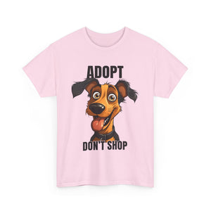 Funny Dog Adoption Tee, Unisex Tee, Pet Lover Gift, Animal Rescue Shirt, Dog Lover Apparel, Adopt Don't Shop Tee