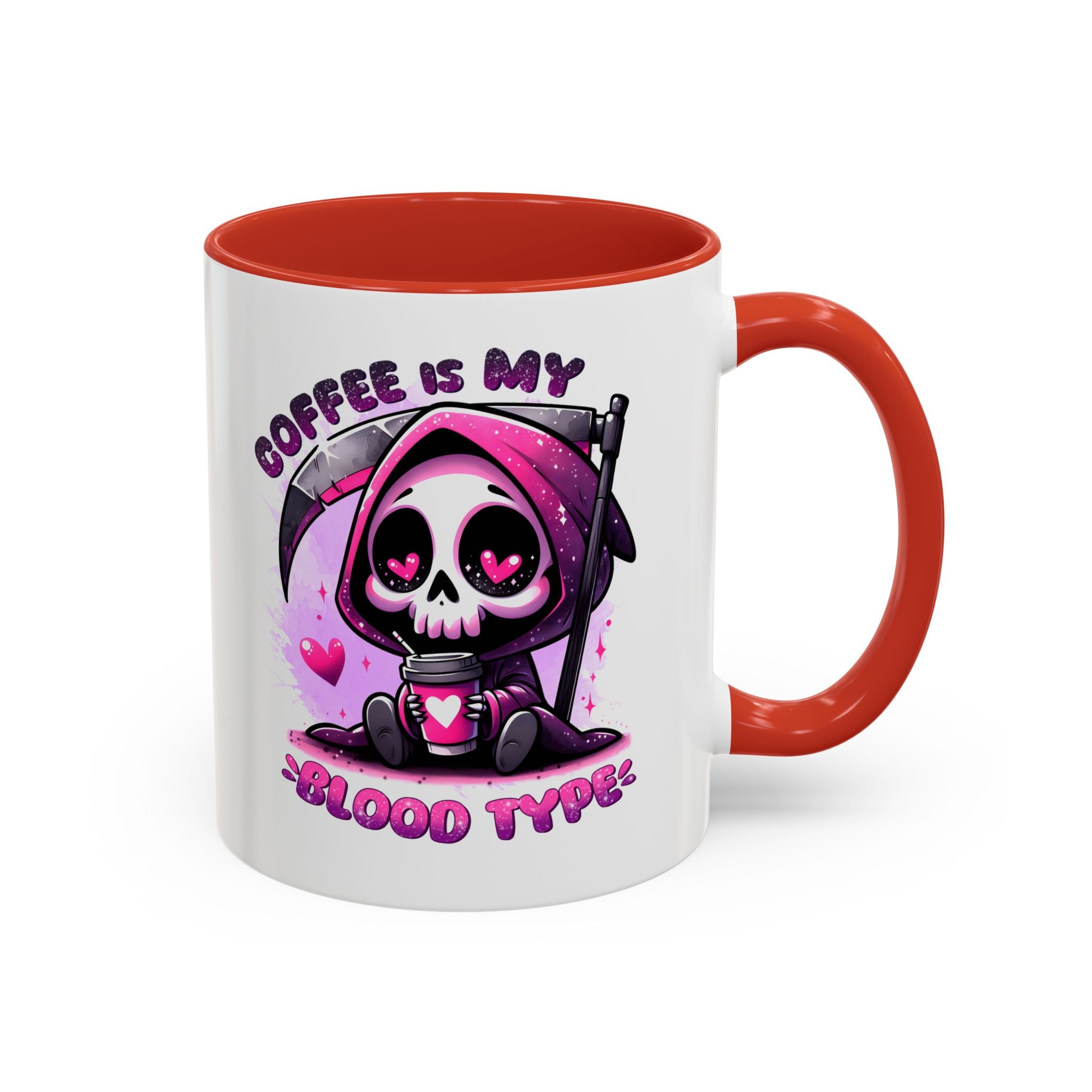my blood type is coffee Accent Coffee Mug (11, 15oz) by abc school fundraiser
