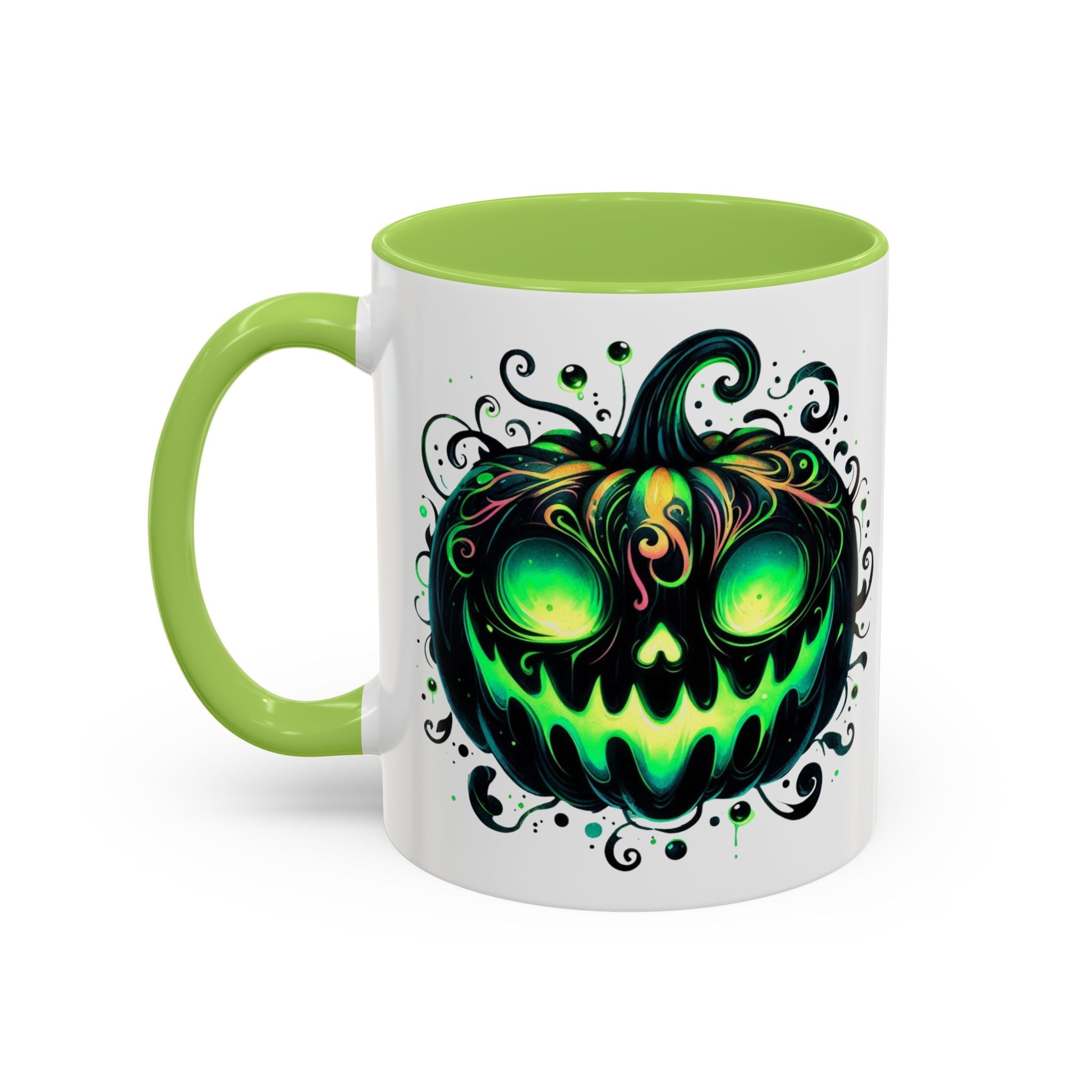 Spooky Pumpkin Accent Coffee Mug – Perfect for Halloween Lovers
