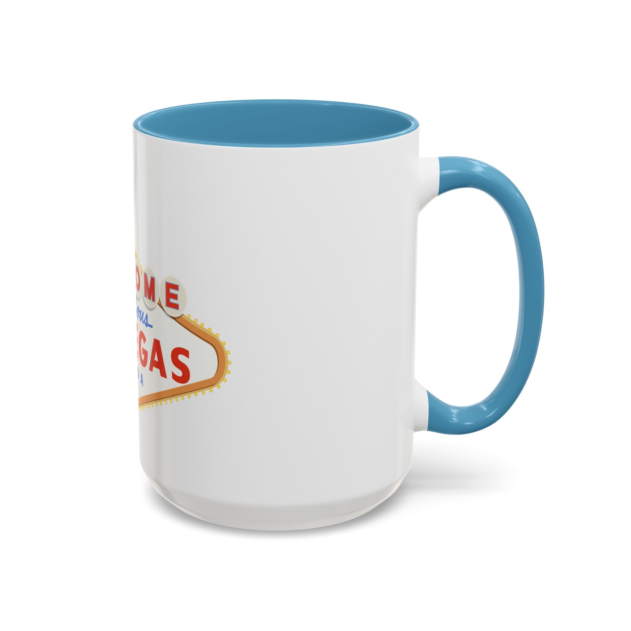 Las vegas sign Accent Coffee Mug (11, 15oz) by the x m world