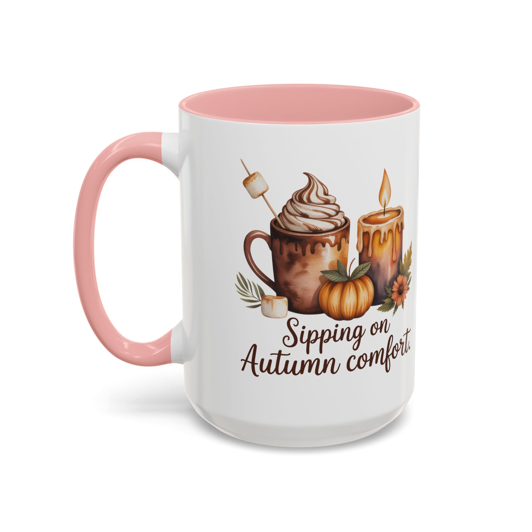 Autumn Comfort Coffee Mug - Sipping on Cozy Vibes nature lovers cup