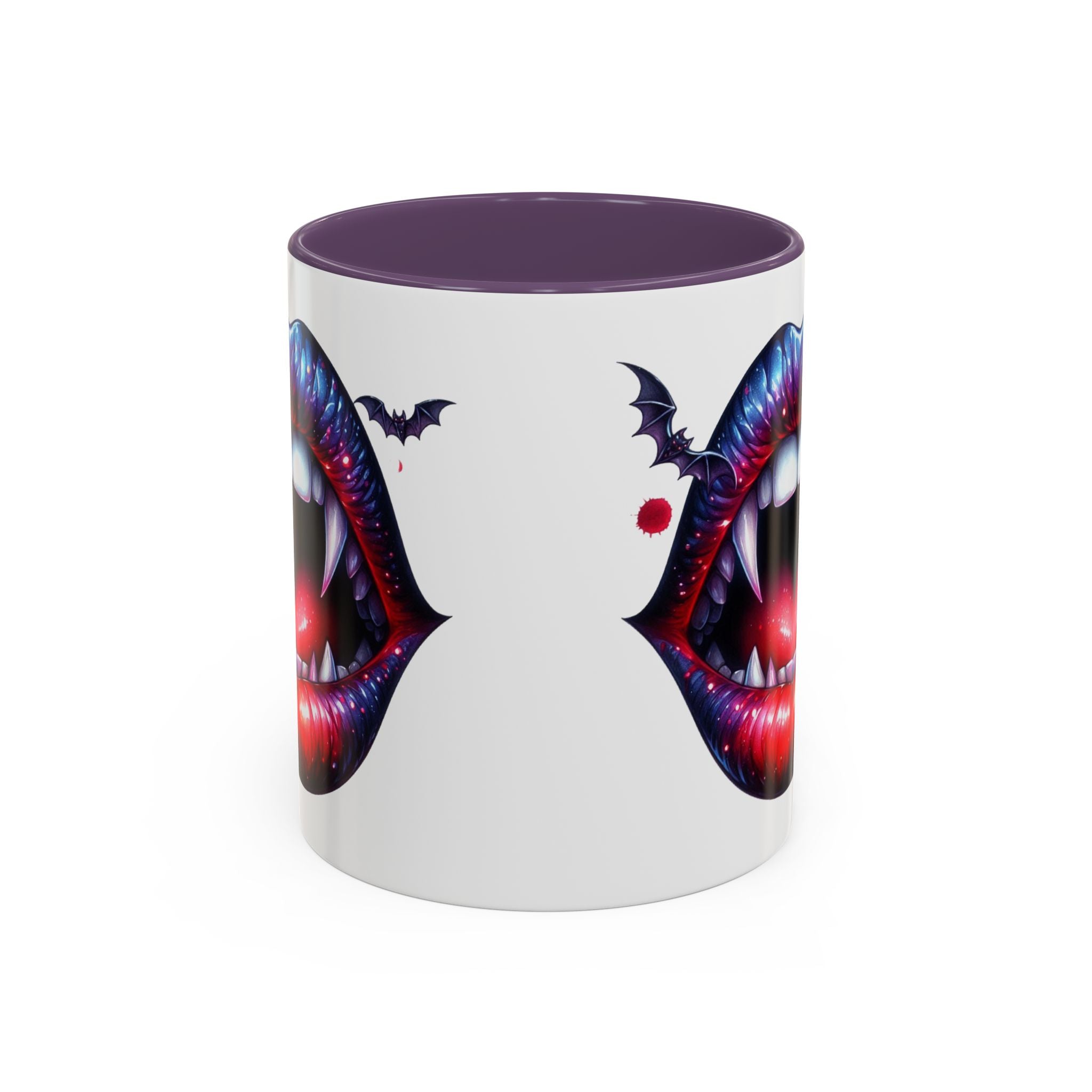 Vampire Lips Coffee Mug, Gothic Drinkware, Halloween Gift, Spooky Kitchen Decor, Vampires, Halloween Party Accessories
