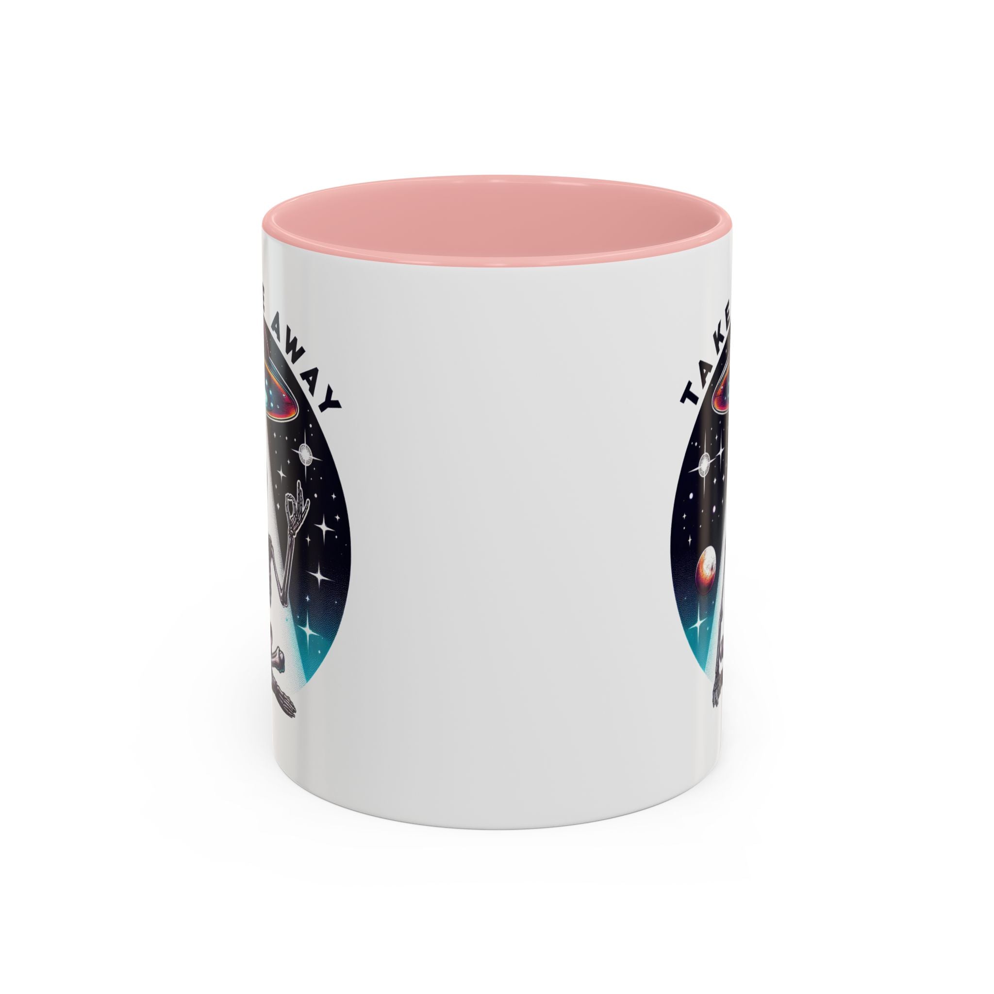 Galactic Skeleton Coffee Mug, Take Me Away Mug, Space-Themed Mug, Unique Gift for alien Lovers, Sci-Fi Cafe Mug