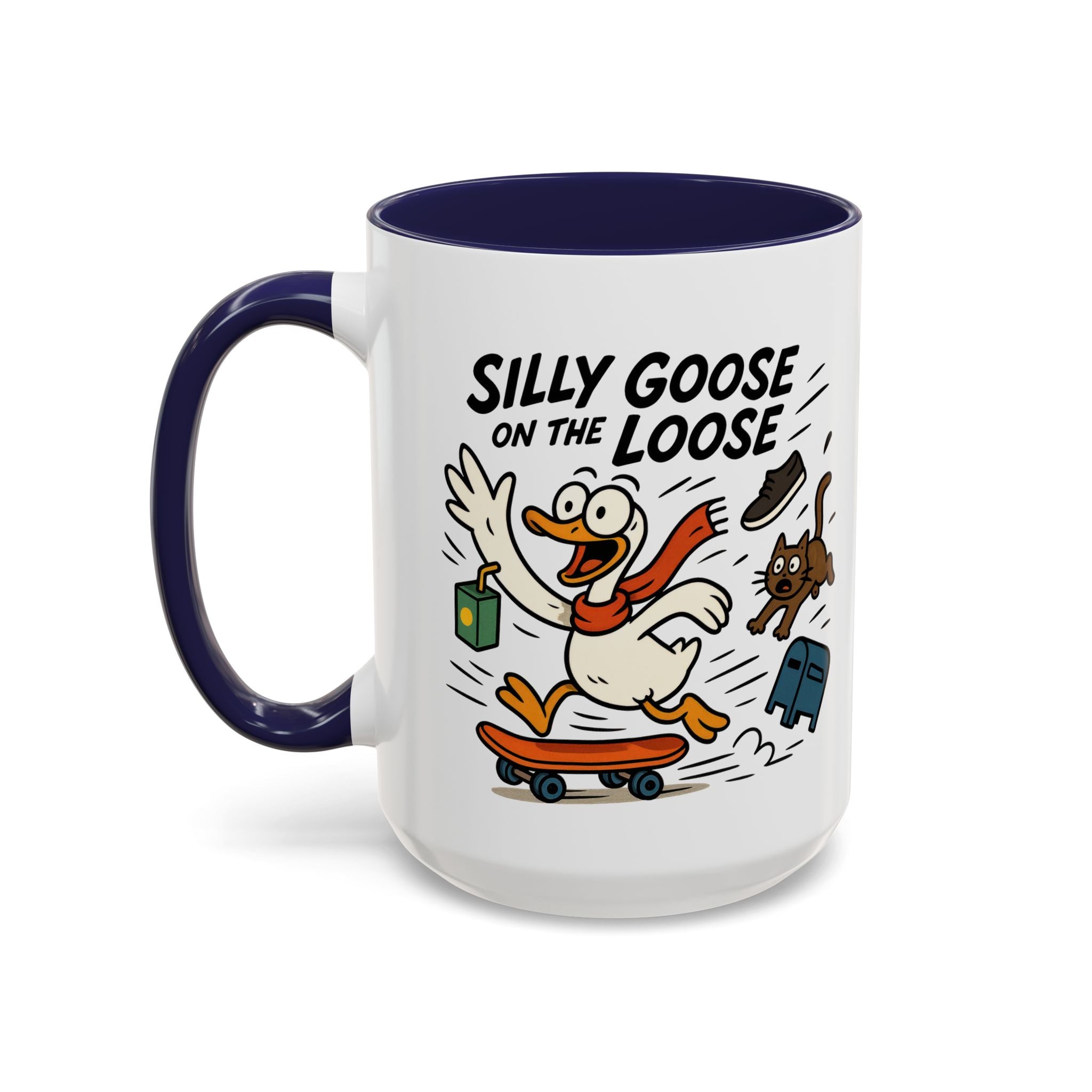 Silly Goose Coffee Mug - Fun Gift for Animal Lovers, Quirky Desk Decor, Inspirational Drinkware, Home & Office Tea Cups