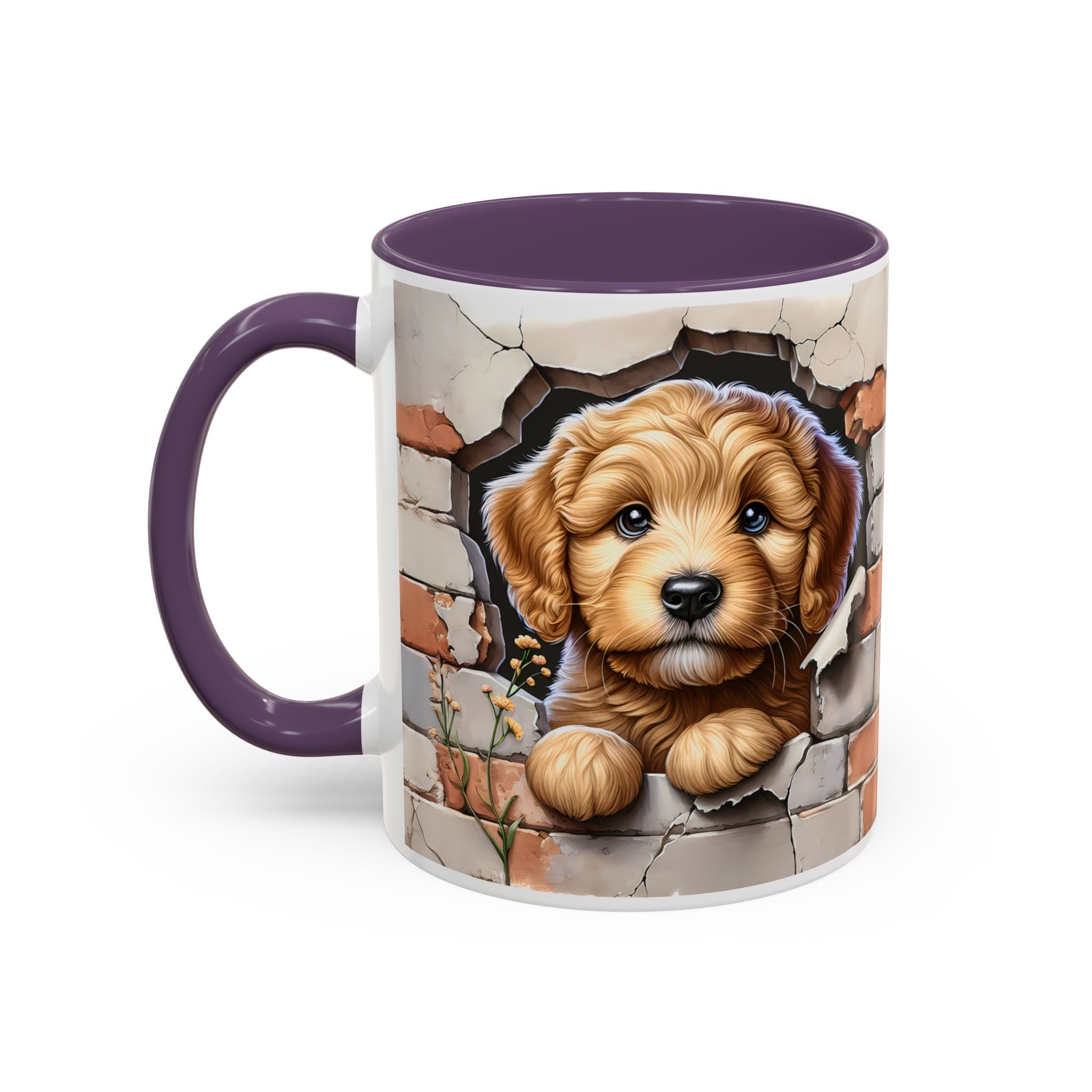 Cute Dog Accent Coffee Mug - Perfect Gift for Pet Lovers, Animal Lovers, Home Decor, Coffee Lovers, Unique Kitchenware