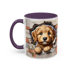 Cute Dog Accent Coffee Mug - Perfect Gift for Pet Lovers, Animal Lovers, Home Decor, Coffee Lovers, Unique Kitchenware
