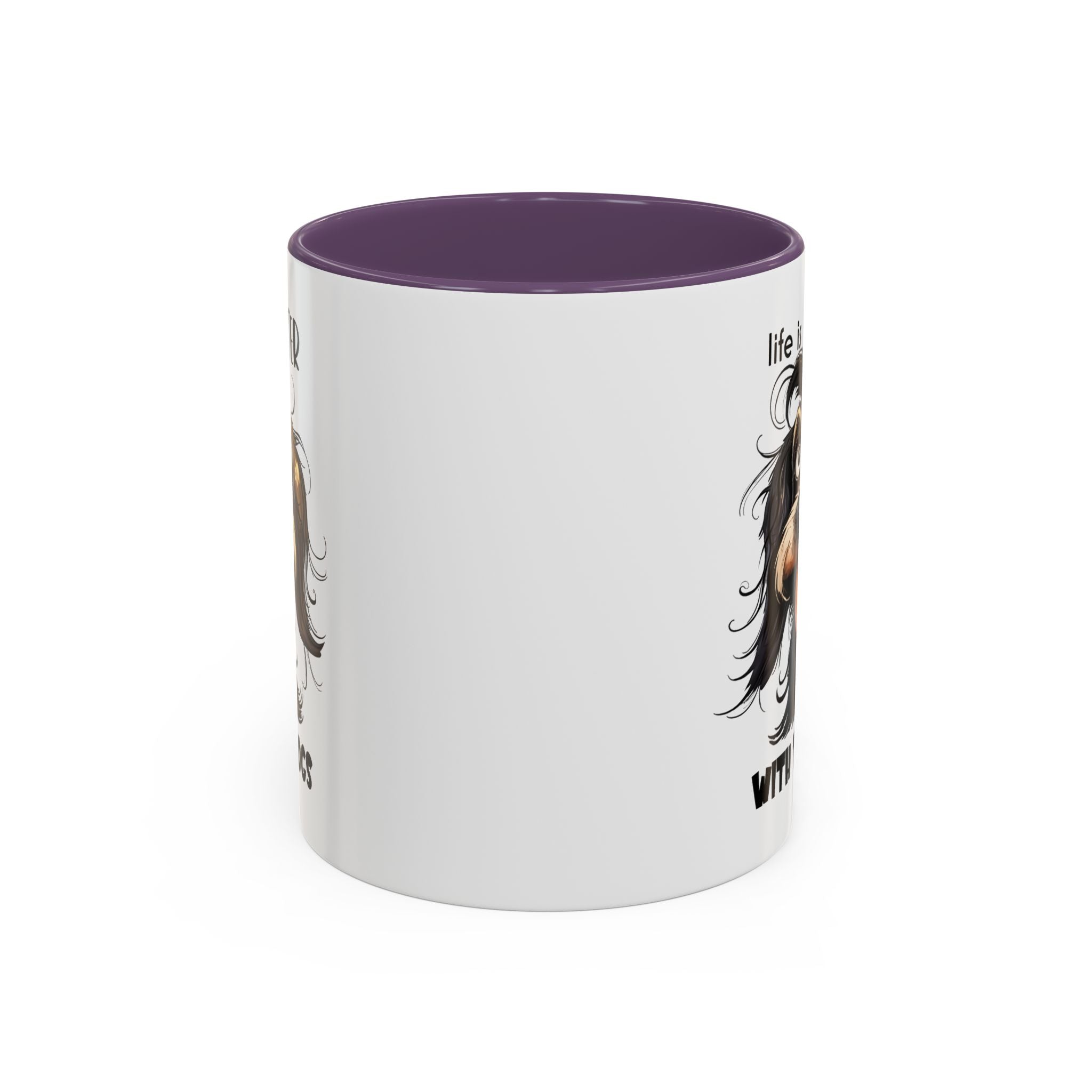 Life is Better with Dogs Coffee Mug - Cute Dog Lover Gift, Animal Themed Mug, Pet Owner Present, Fun Coffee Cup, Gift for Him/Her