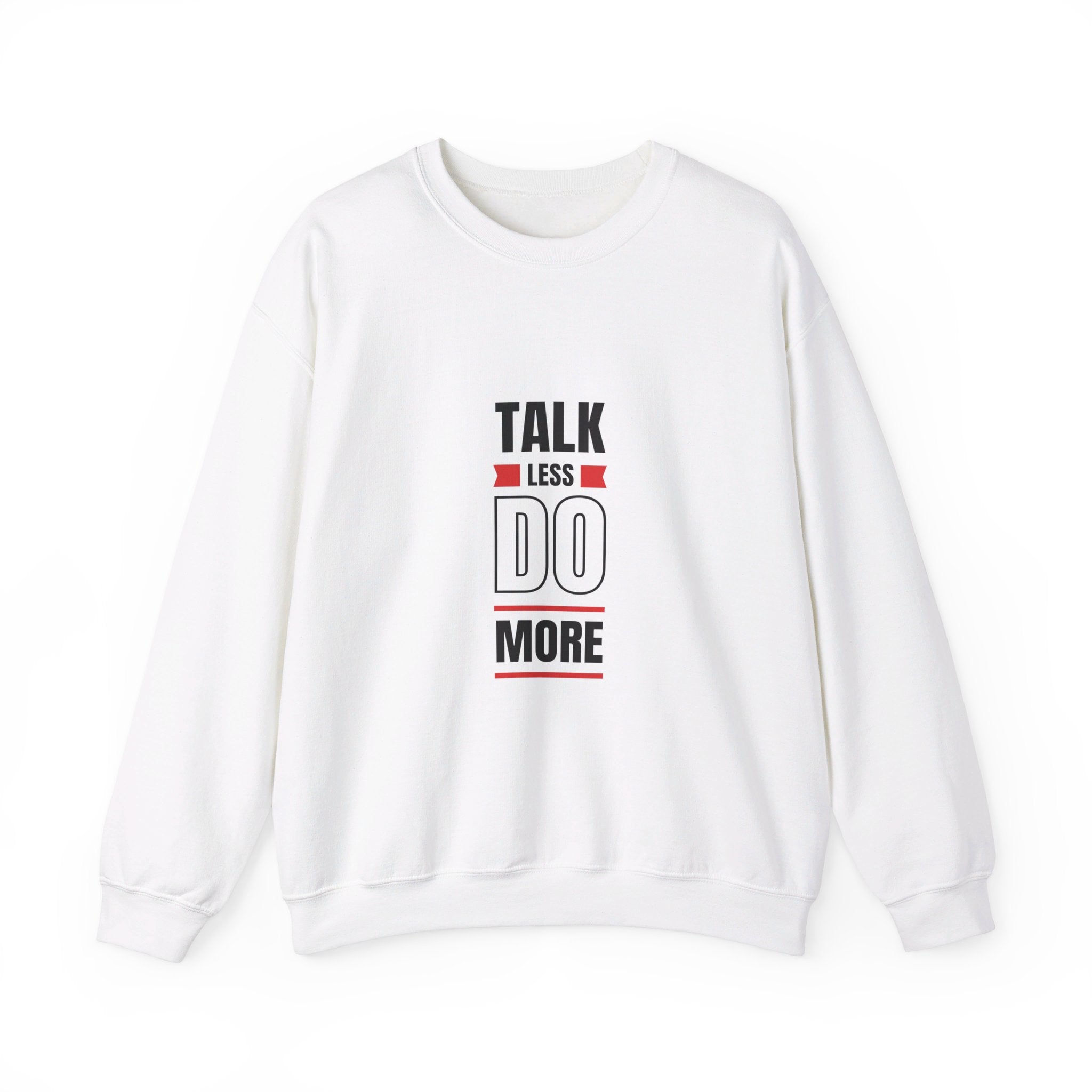 Talk less do more Unisex Heavy Blend™ Crewneck Sweatshirt personalized products