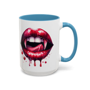 Gothic Vampire Teeth Coffee Mug – Perfect for Halloween, Spooky Occasions, Gift for Horror Lovers, Unique Accent Cup