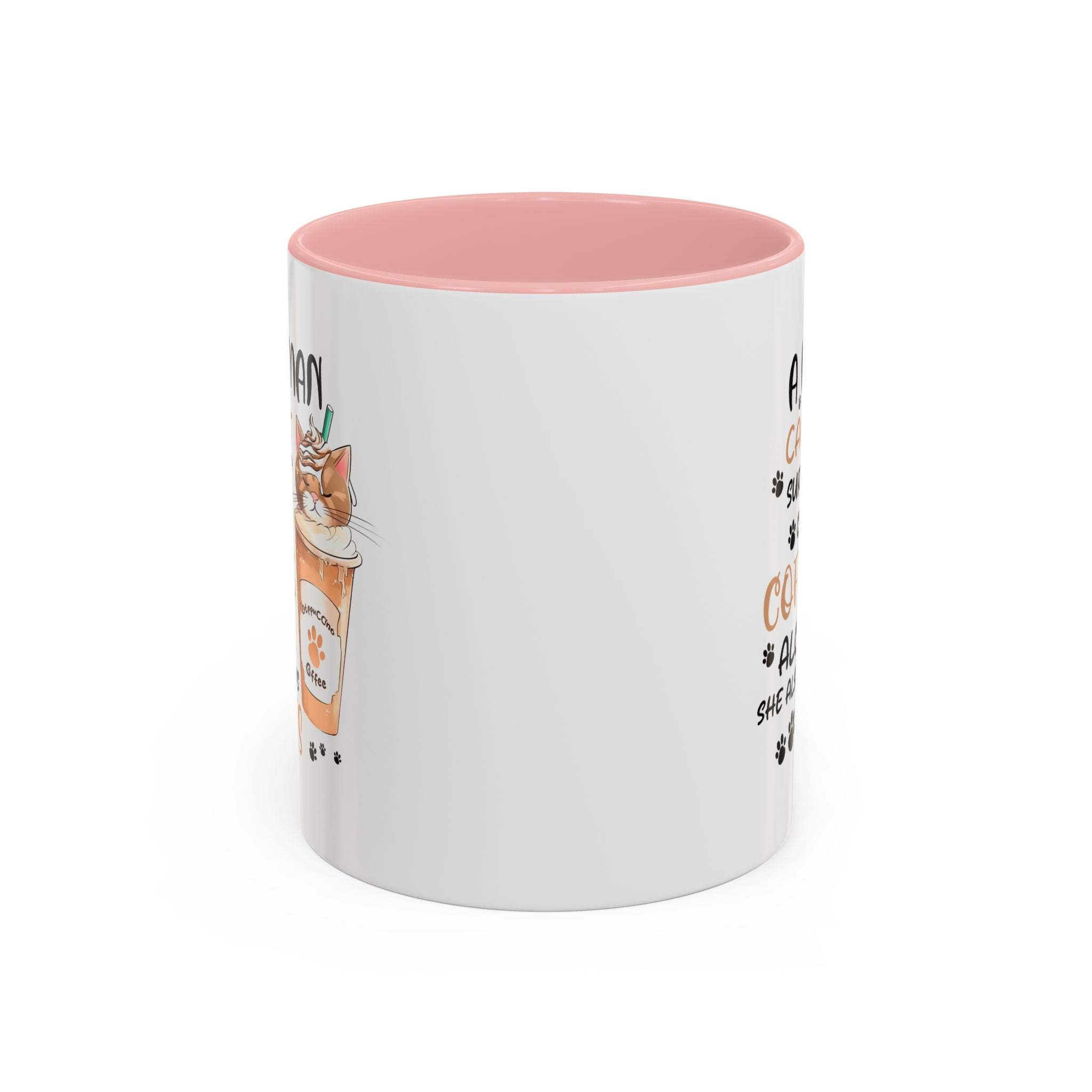 Cat Lover Coffee Mug - "A Woman Cannot Survive on Coffee Alone..."