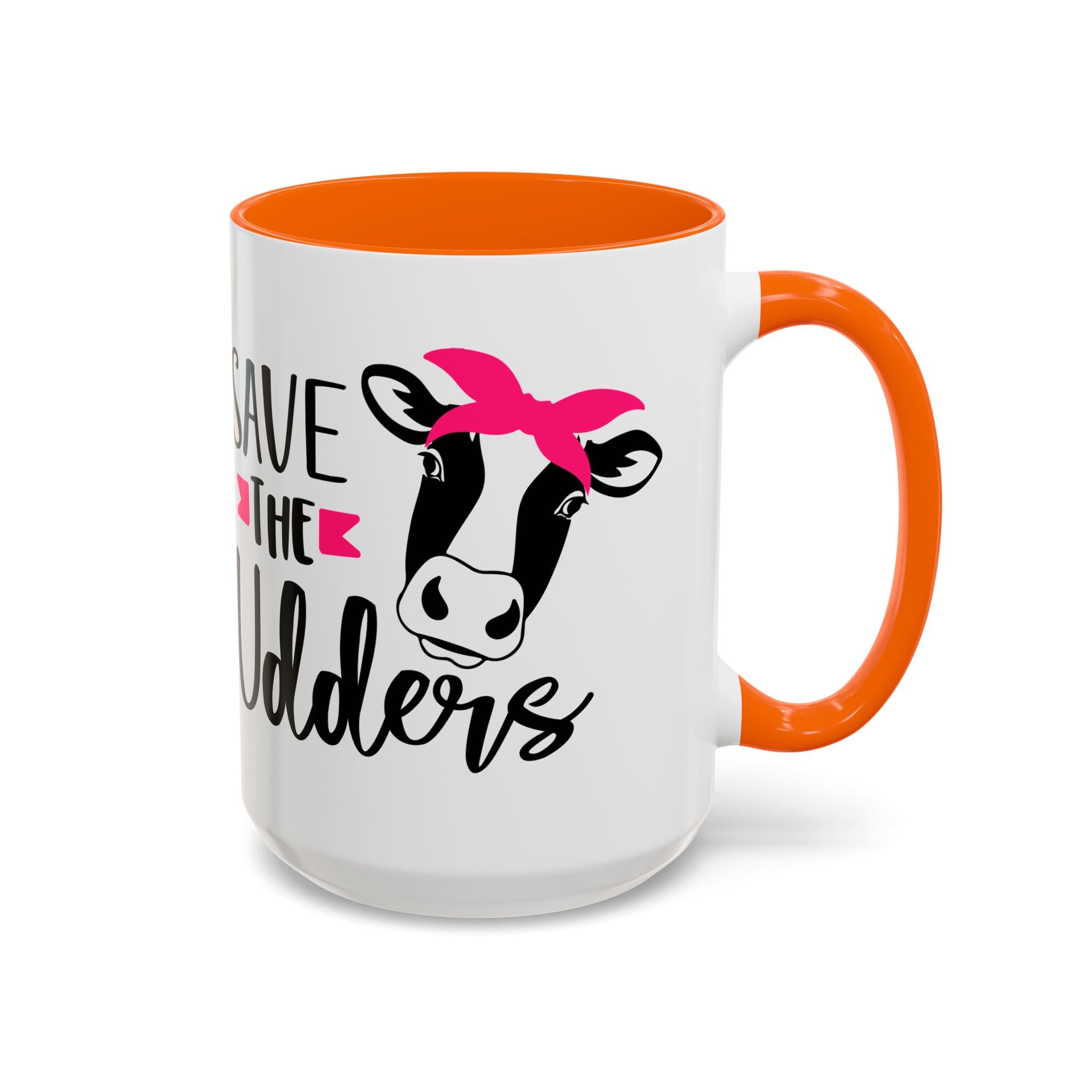 cancer awareness Cute Cow Mug - Save the Utters Coffee Cup, Gift for Animal Lovers,  Mug, Unique Birthday Gift