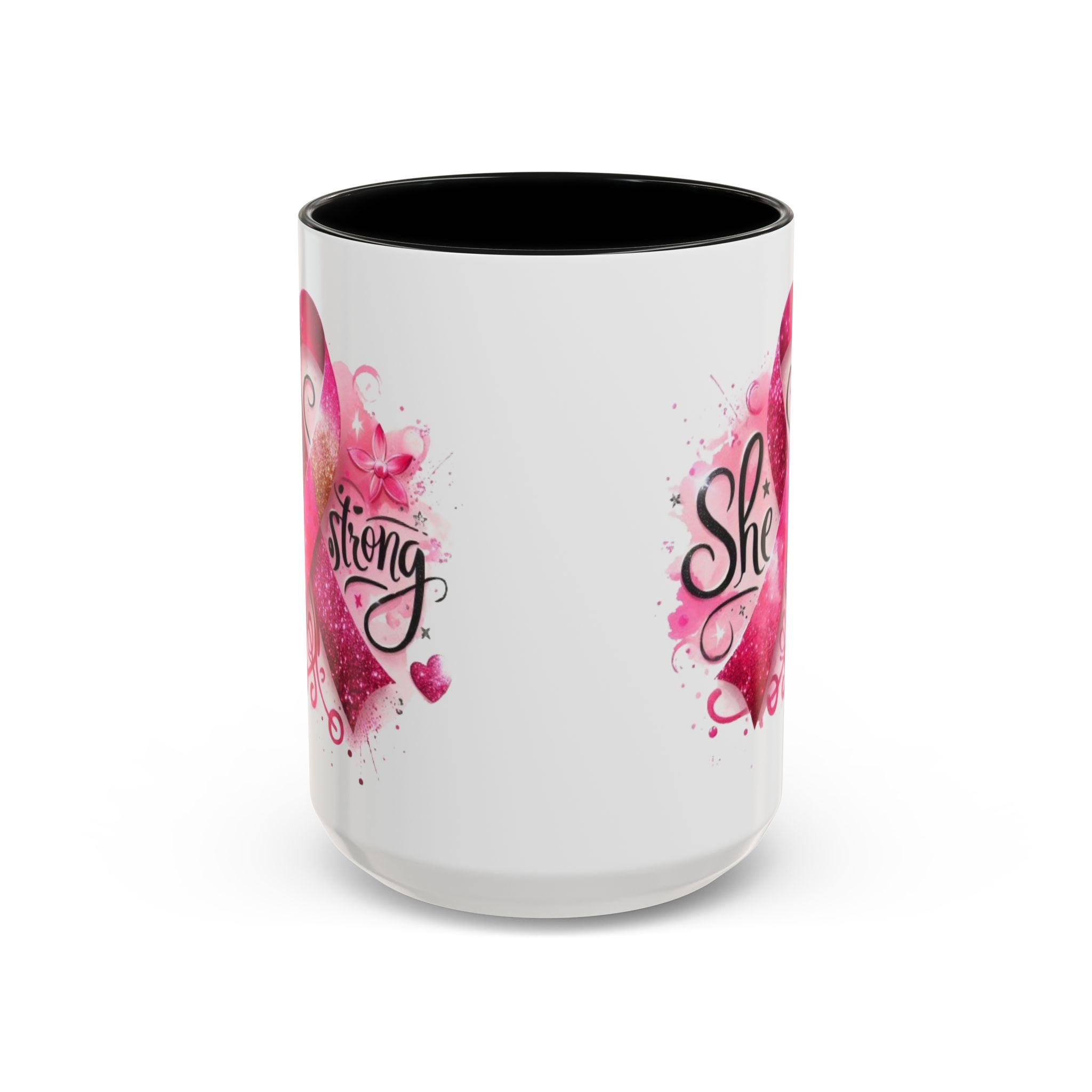 Empowering Pink Ribbon Coffee Mug - Gift for Survivors, Breast Cancer Awareness, Motivational Mug, Inspirational Drinkware, Self-Care Gift