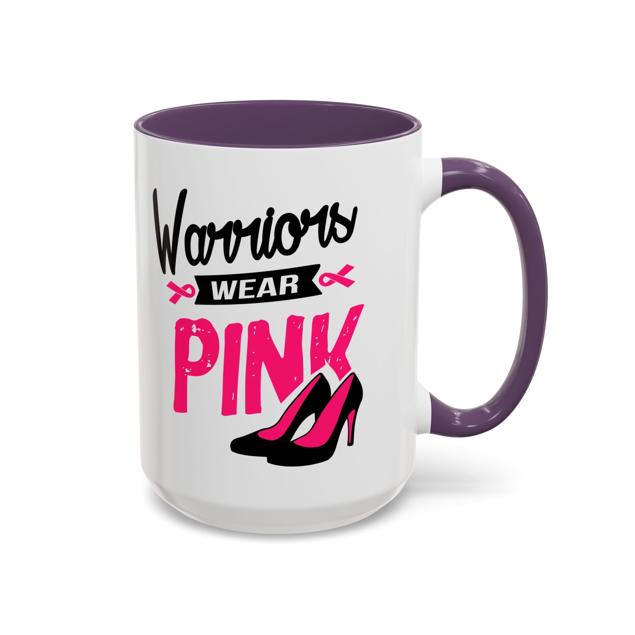 Breast Cancer Awareness Coffee Mug, Inspirational Gift, Warrior Mug, Pink Ribbon Awareness, Supportive Beverage Cup