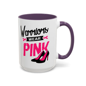 Breast Cancer Awareness Coffee Mug, Inspirational Gift, Warrior Mug, Pink Ribbon Awareness, Supportive Beverage Cup