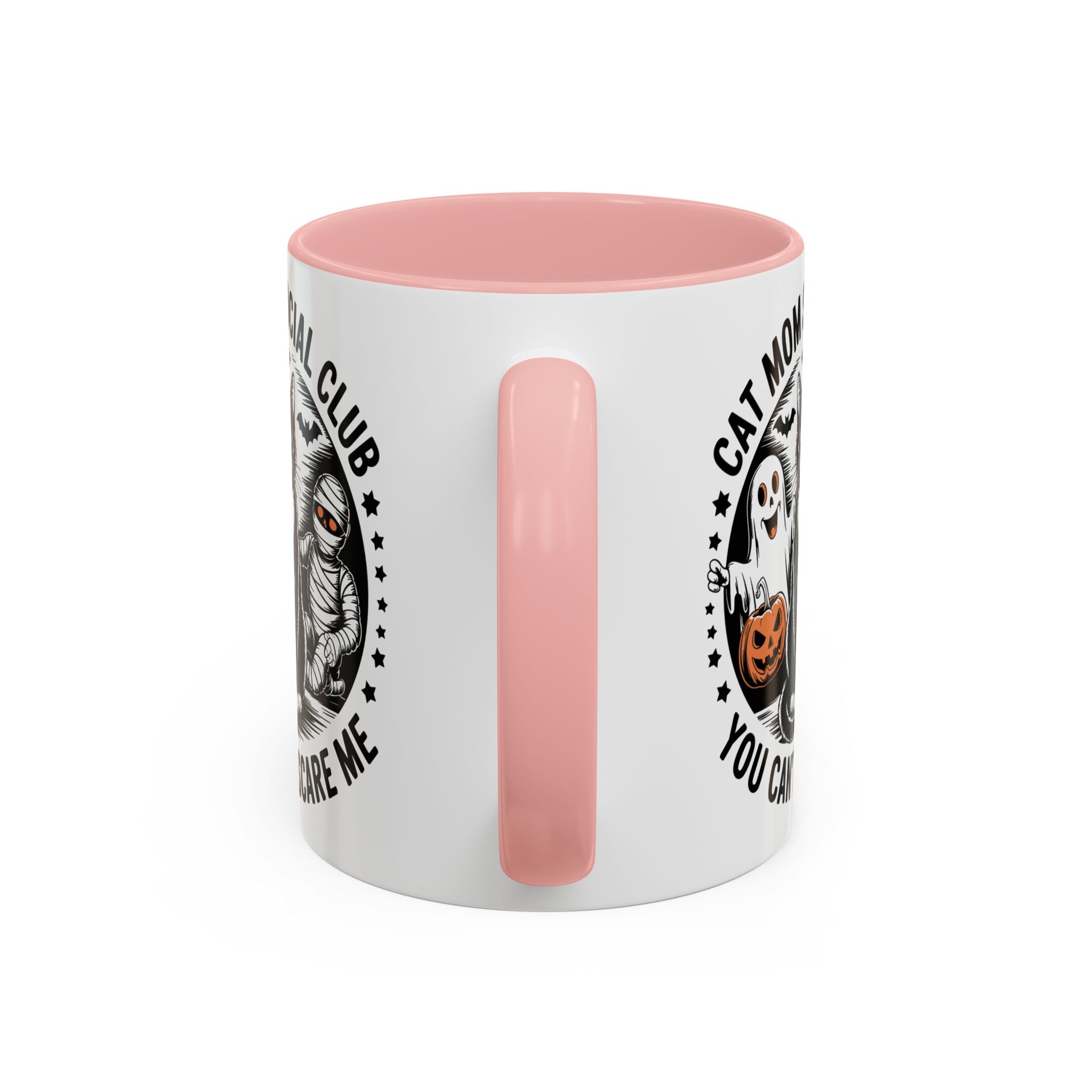 Halloween Cat Mom Coffee Mug - Spooky Social Club Design