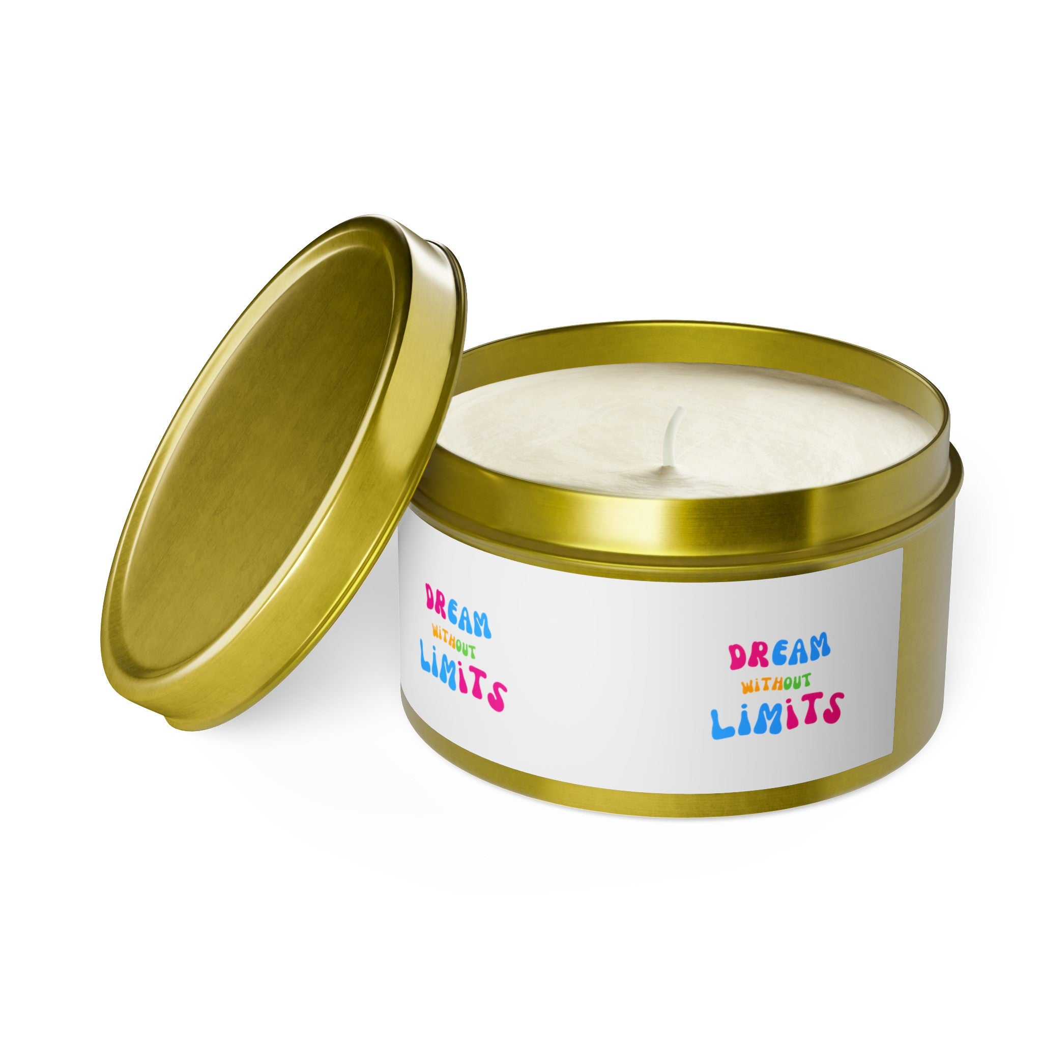 Dream without limits scented Tin Candles