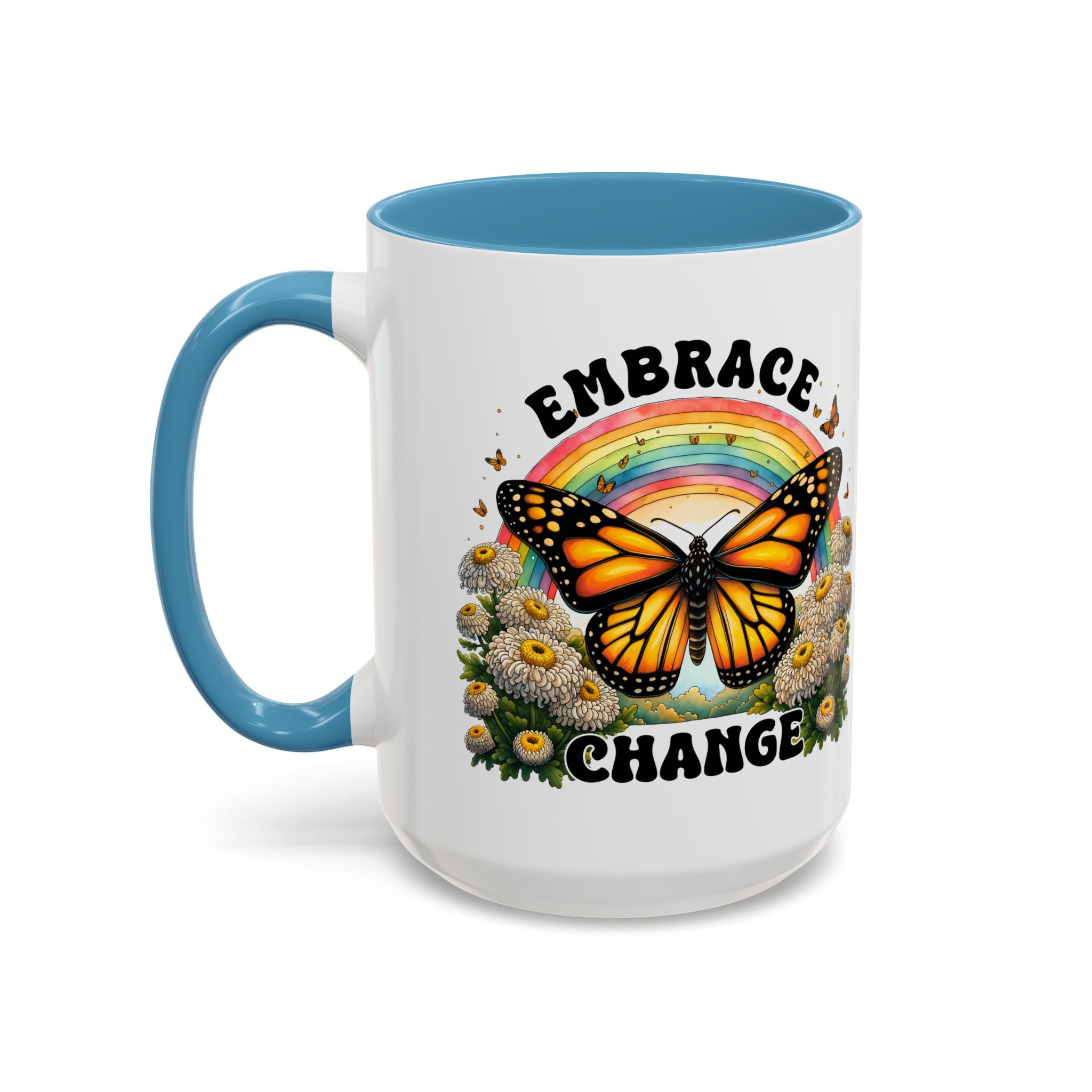 Embrace Change Butterfly Coffee Mug – Inspirational Gift for Nature Lovers