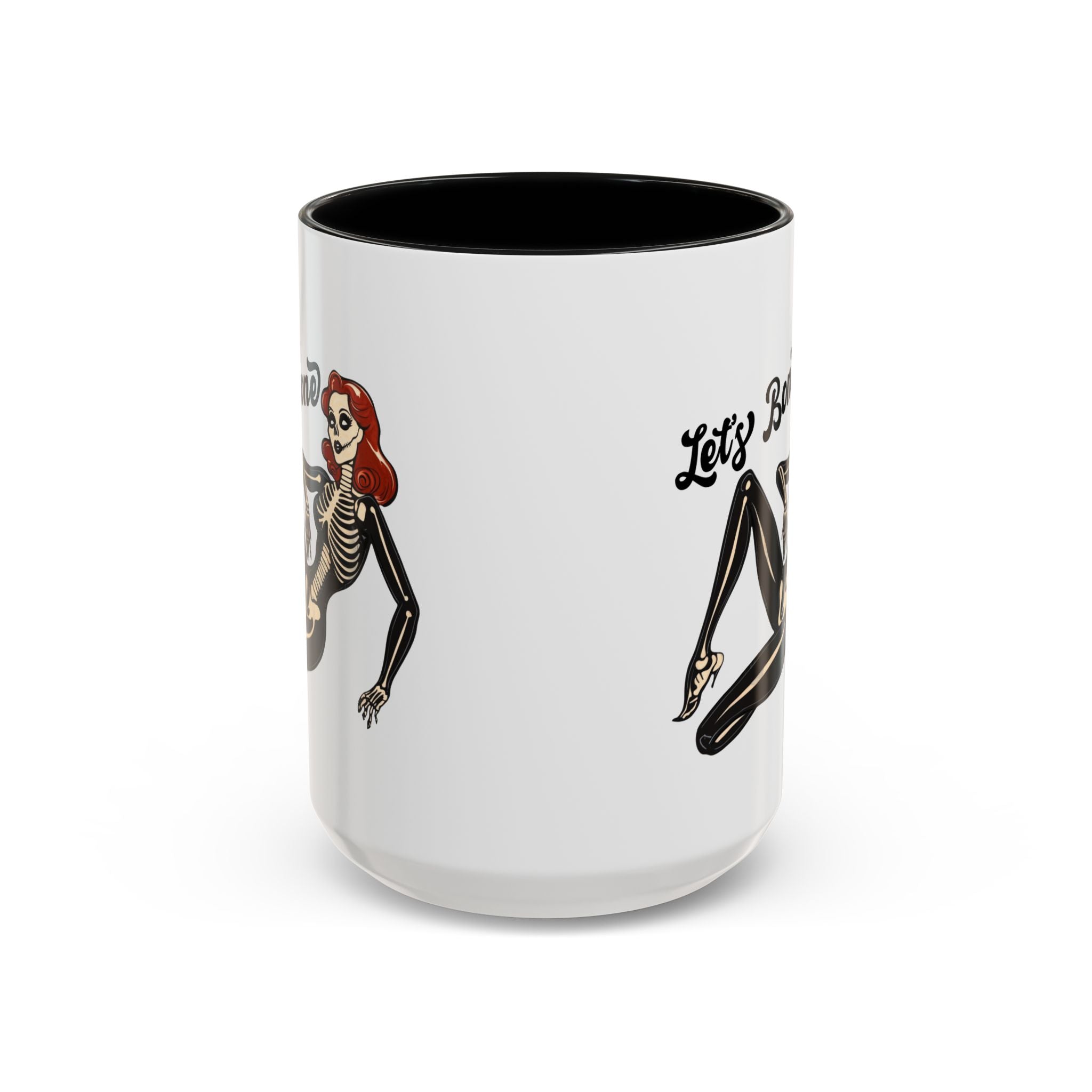 Spooky Skeleton Mug - Let's Bone, Halloween Gift, Gothic Coffee Cup, Unique Home Decor, Fun Drinkware